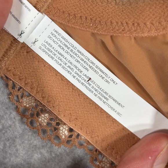 Skarlett Blue Bra‎ 40DDD Tan Balconette Lace Underwire Unlined 336221 NEW $62 - Picture 12 of 12